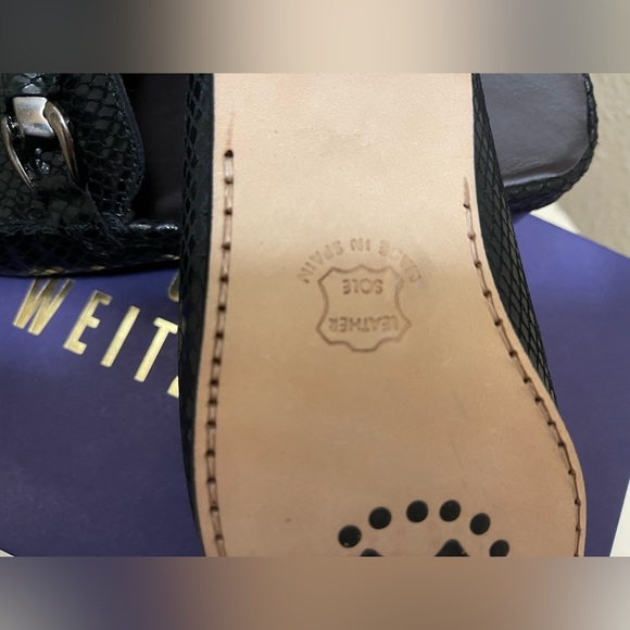 Stuart Weitzman Bobbit Serpentine shoes/Mules - Picture 7 of 10